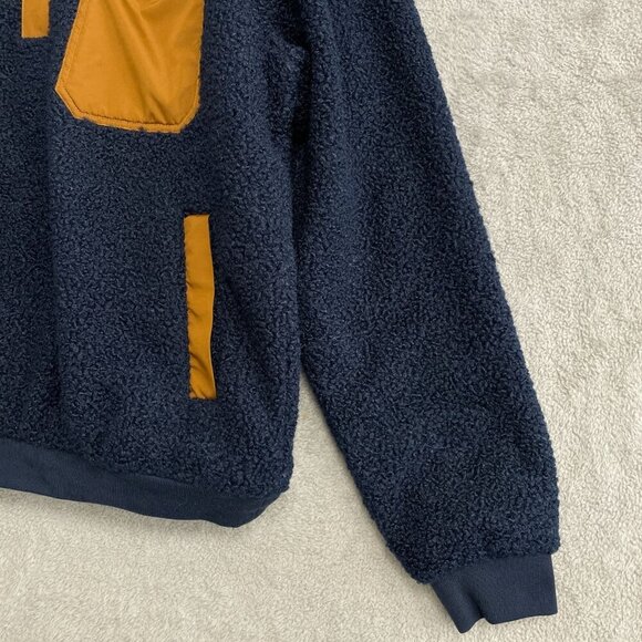 NEW Lands' End Men's M Sherpa Fleece Pullover Mock neck Sweatshirt - Picture 8 of 8